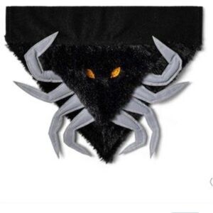 Hyde & Eek Halloween Costume Faux Fur Spider Reflective Bandana Collar Slide